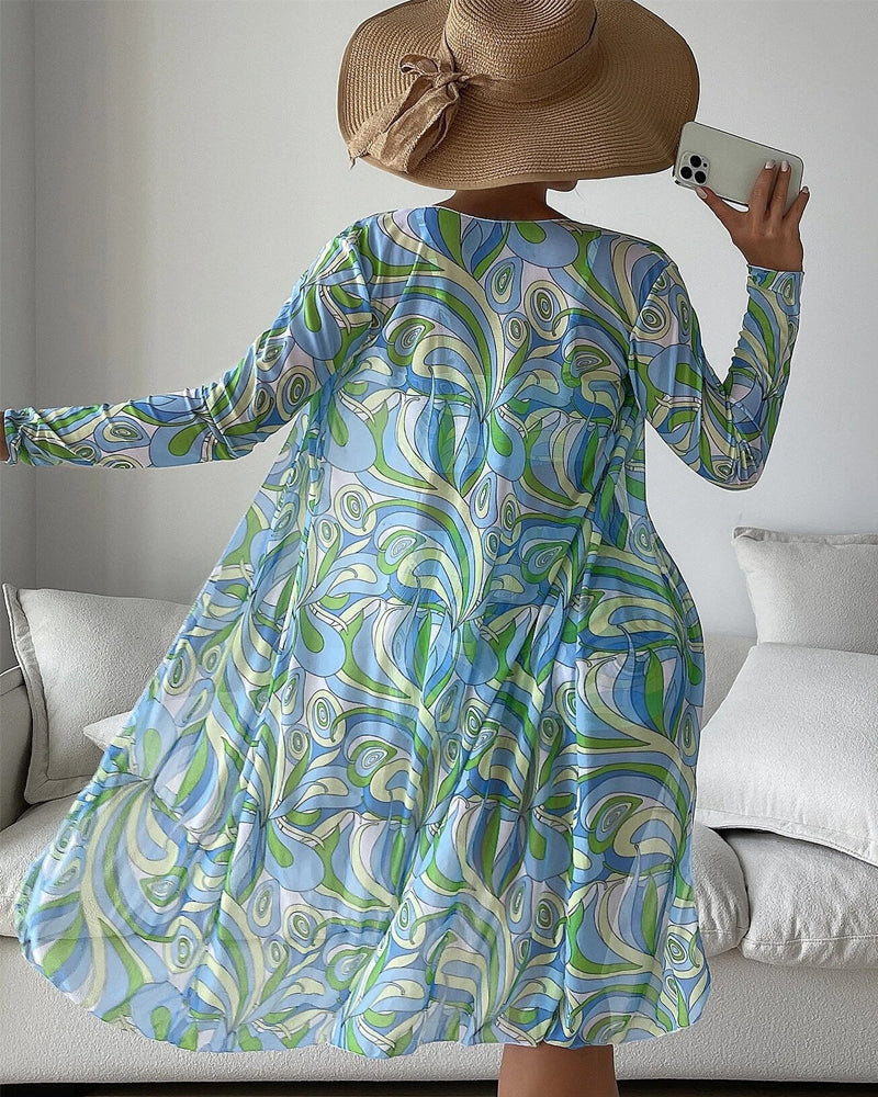 Florecer | Conjunto de bikini de 3 piezas con estampado