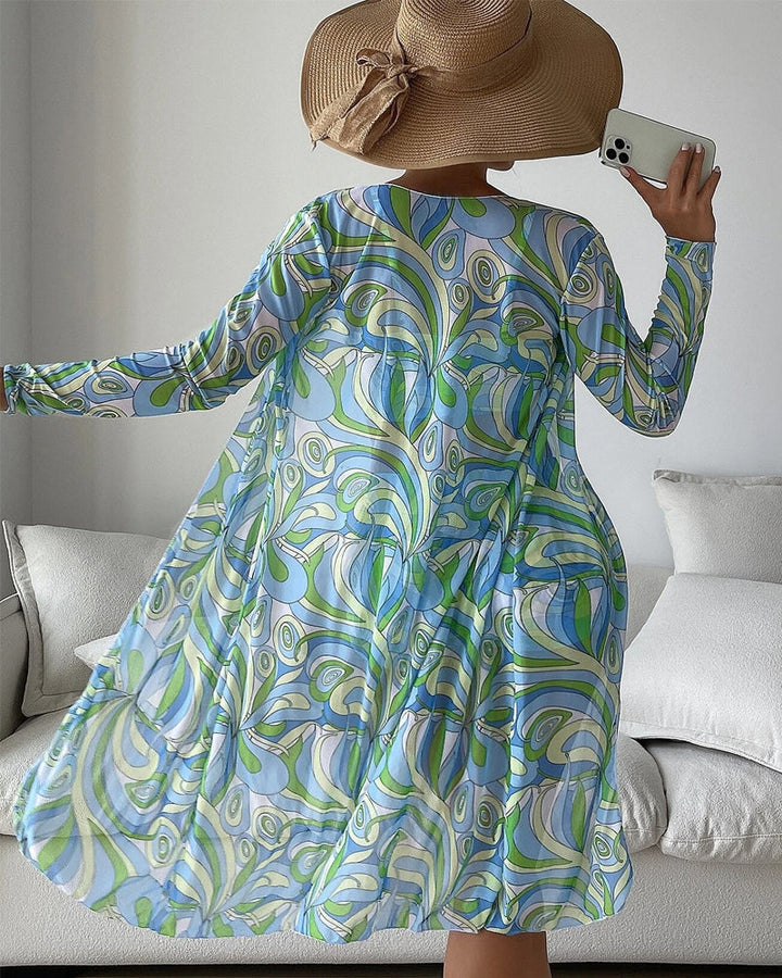 Florecer | Conjunto de bikini de 3 piezas con estampado